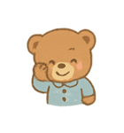 ふわふわくまのパジャマパレード（個別スタンプ：1）