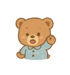 ふわふわくまのパジャマパレード（個別スタンプ：4）