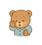 ふわふわくまのパジャマパレード（個別スタンプ：5）