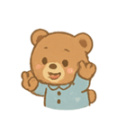 ふわふわくまのパジャマパレード（個別スタンプ：9）
