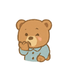 ふわふわくまのパジャマパレード（個別スタンプ：19）