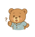 ふわふわくまのパジャマパレード（個別スタンプ：24）