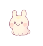 ぷるぷるムーンバニー きゅん表情（個別スタンプ：1）