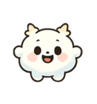ふわふわクラウドブロブ 気分パレード（個別スタンプ：1）