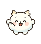 ふわふわクラウドブロブ 気分パレード（個別スタンプ：3）