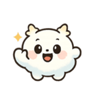 ふわふわクラウドブロブ 気分パレード（個別スタンプ：6）