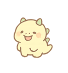ふわもこマシュマロ恐竜 きゅん表情（個別スタンプ：1）
