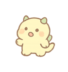 ふわもこマシュマロ恐竜 きゅん表情（個別スタンプ：4）