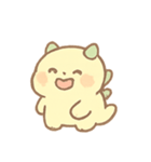 ふわもこマシュマロ恐竜 きゅん表情（個別スタンプ：9）