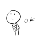 W.はなちゃん P.90 まんまるさん（個別スタンプ：12）