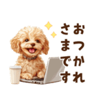 トイプードルの毎日あいさつセット（個別スタンプ：7）