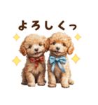 トイプードルの毎日あいさつセット（個別スタンプ：21）