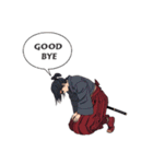 刀と笑顔のサムライ娘（個別スタンプ：5）