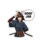 刀と笑顔のサムライ娘（個別スタンプ：6）