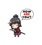 刀と笑顔のサムライ娘（個別スタンプ：11）