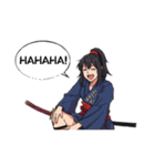 刀と笑顔のサムライ娘（個別スタンプ：12）