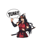 刀と笑顔のサムライ娘（個別スタンプ：13）