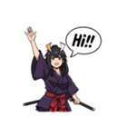 刀と笑顔のサムライ娘（個別スタンプ：16）