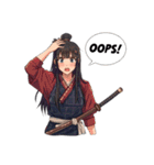 刀と笑顔のサムライ娘（個別スタンプ：20）