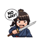刀と笑顔のサムライ娘（個別スタンプ：22）