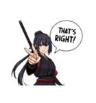 刀と笑顔のサムライ娘（個別スタンプ：26）