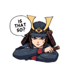 刀と笑顔のサムライ娘（個別スタンプ：30）