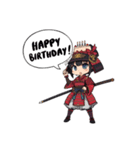 刀と笑顔のサムライ娘（個別スタンプ：36）