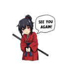 刀と笑顔のサムライ娘（個別スタンプ：37）