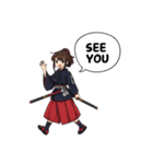 刀と笑顔のサムライ娘（個別スタンプ：38）