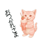 推し猫【桃】………………………..（個別スタンプ：3）