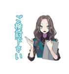 しっかり者な女子のビジネス敬語（個別スタンプ：28）