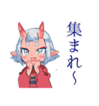 鬼娘の祭り集合★屋台へGO（個別スタンプ：6）