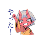 鬼娘の祭り集合★屋台へGO（個別スタンプ：22）