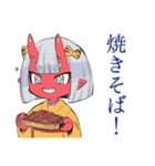 鬼娘の祭り集合★屋台へGO（個別スタンプ：24）