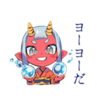 鬼娘の祭り集合★屋台へGO（個別スタンプ：32）