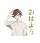 ゴミ出し★ゆるシャツ男子（個別スタンプ：2）
