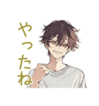 ゴミ出し★ゆるシャツ男子（個別スタンプ：3）