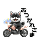 敬語♡バイク好き 黒柴（個別スタンプ：3）