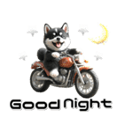 敬語♡バイク好き 黒柴（個別スタンプ：15）