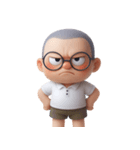 いたずら坊主メガネ (NT)（個別スタンプ：19）