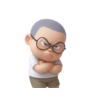 いたずら坊主メガネ (NT)（個別スタンプ：25）