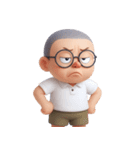 いたずら坊主メガネ (NT)（個別スタンプ：26）