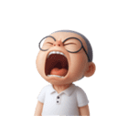 いたずら坊主メガネ (NT)（個別スタンプ：35）