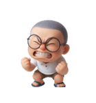 いたずら坊主メガネ (NT)（個別スタンプ：36）