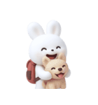 小さな旅するウサギ (NT)（個別スタンプ：11）