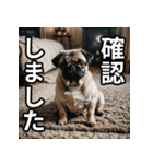 可愛い犬の既読マーク（個別スタンプ：24）