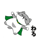 ハチワレのデブ猫（個別スタンプ：7）