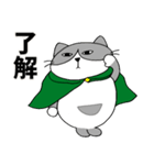 ハチワレのデブ猫（個別スタンプ：8）