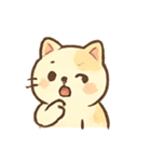 ぷにぷにクリームねこのきもちパレード（個別スタンプ：5）