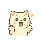 ぷにぷにクリームねこのきもちパレード（個別スタンプ：15）